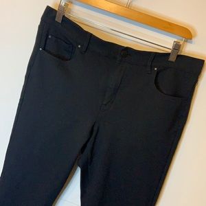 Ann Taylor PONTE  PANTS 14 BlaCk stretch